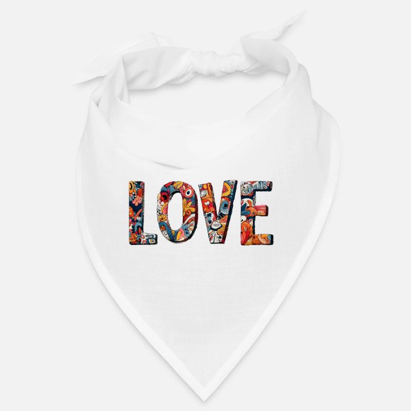 Conception créative de graffitis LOVE Bandana