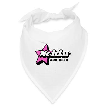 Modular Addicted Synthesizer  - Bandana - Weiß - Vorne