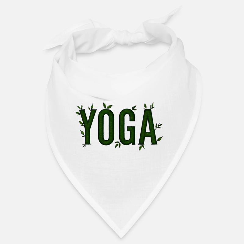 Yoga Vert Feuillage Texturé Bandana