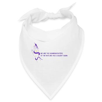 🔮 Witchy Vibes und Feminismus - Bandana - Weiß - Vorne