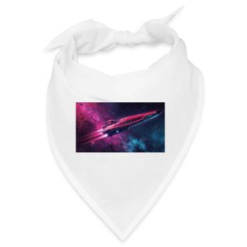 Raumschiff - Bandana - Weiß - Vorne