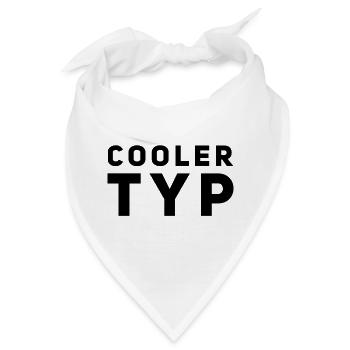 So sieht ein cooler Typ aus - Bandana - Weiß - Vorne
