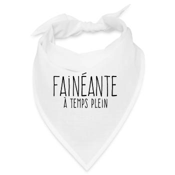 Vollzeit-faul – Zum Lob der Faulheit - Bandana - Weiß - Vorne