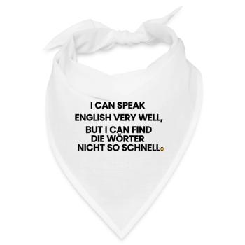 Englisch-Deutsch-Reim 1 (Ver. B) - Bandana - Weiß - Vorne