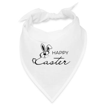 Happy Easter - Bandana - Weiß - Vorne