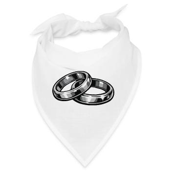 Eheringe Hochzeitsringe - Bandana - Weiß - Vorne