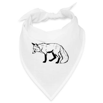 Fuchs - Bandana - Weiß - Vorne