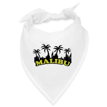Malibu Skyline - Bandana - Weiß - Vorne
