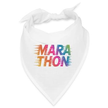 Marathon Gradient Sprintfarben - Bandana - Weiß - Vorne