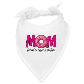 Mom fueled by sugar & caffeine - Bandana - Weiß - Vorne