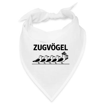  Zugvögel Bahn Schaffner Möwen Cartoon Eisenbahn - Bandana - Weiß - Vorne