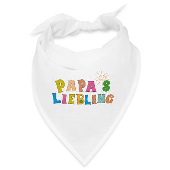 Papas Liebling - Bandana - Weiß - Vorne