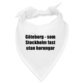 Göteborg – wie Stockholm, aber ohne - Bandana - Weiß - Vorne