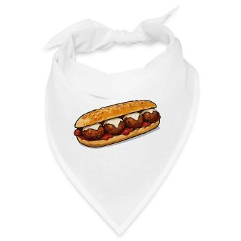 baguette-grill - Bandana - Weiß - Vorne