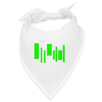 Neon Equalizer Rhythm - Bandana - Weiß - Vorne