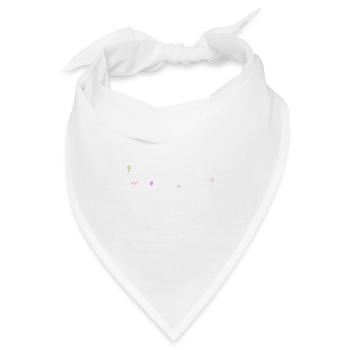 Regenbogen Klangwelle,Music waves - Bandana - Weiß - Vorne