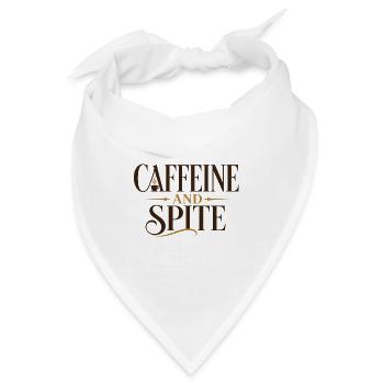 Koffein und Groll - Bandana - Weiß - Vorne