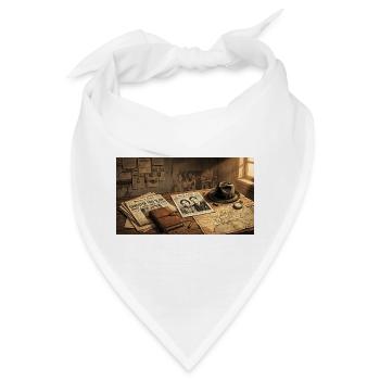 Bonnie & Clyde von Outlaws zu amerikanischen Legenden - Bandana - Weiß - Vorne