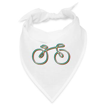 elektronische Tanzmusik, Bike - Bandana - Weiß - Vorne