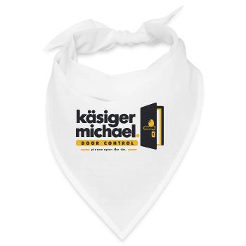 Käsiger Michael Türkontrolle Logo - Bandana - Weiß - Vorne