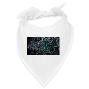 Macro shot of porous black volcanic rock with  - Bandana - Weiß - Vorne