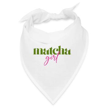 Matcha Girl - Bandana - Weiß - Vorne