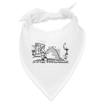 Mathe Pi Parabel 3,14159265359 - Bandana - Weiß - Vorne