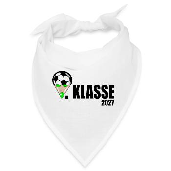 Schulkind 1. Klasse Fußball - Bandana - Weiß - Vorne