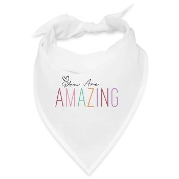 You Are Amazing! Personalisierbar - Bandana - Weiß - Vorne