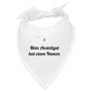 Mein Anstellgut hat einen Namen – Sauerteig Spruch - Bandana - Weiß - Vorne