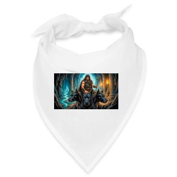Hades erlaubt Herakles, Cerberus zu nehmen - Bandana - Weiß - Vorne