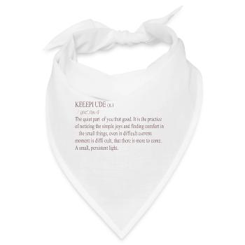 Wörterbuch-Typografie Vintage - Bandana - Weiß - Vorne