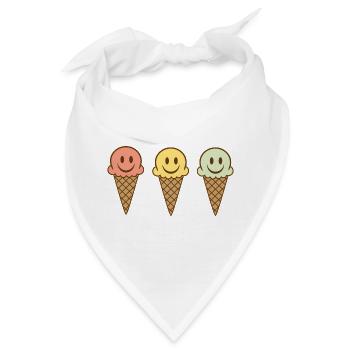 Eis - Bandana - Weiß - Vorne