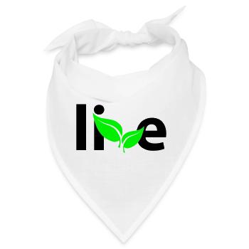 Live - Bandana - Weiß - Vorne