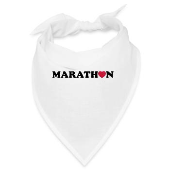 marathon - Bandana - Weiß - Vorne