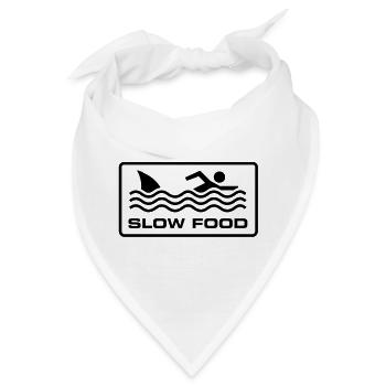 Slow Food - Bandana - Weiß - Vorne