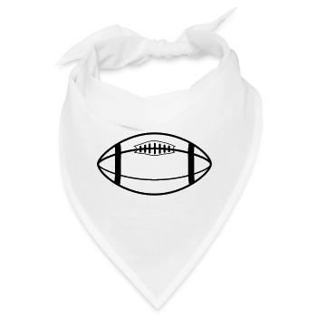 rugby ball - Bandana - Weiß - Vorne