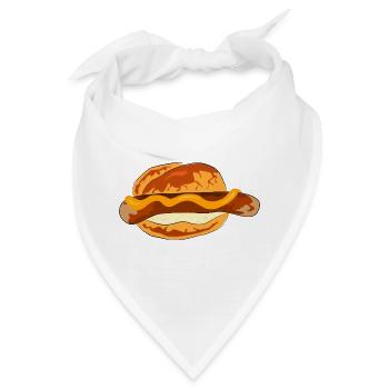 bratwurst speise essen koch - Bandana - Weiß - Vorne