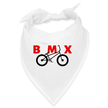 BMX Dirt-Jump Shirt für Kinder & Biker - Bandana - Weiß - Vorne