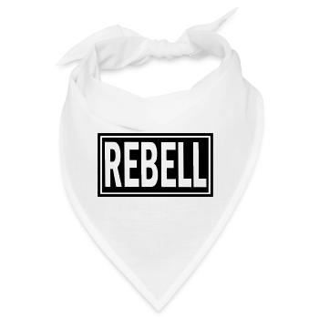rebell outlaw nomads rock motorrad biker patch - Bandana - Weiß - Vorne