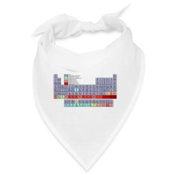 Periodensystem - Bandana - Weiß - Vorne