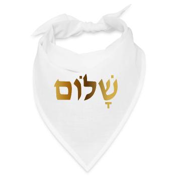 Shalom - Bandana - Weiß - Vorne