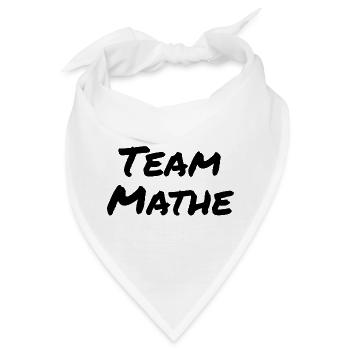 Team Mathe - Bandana - Weiß - Vorne