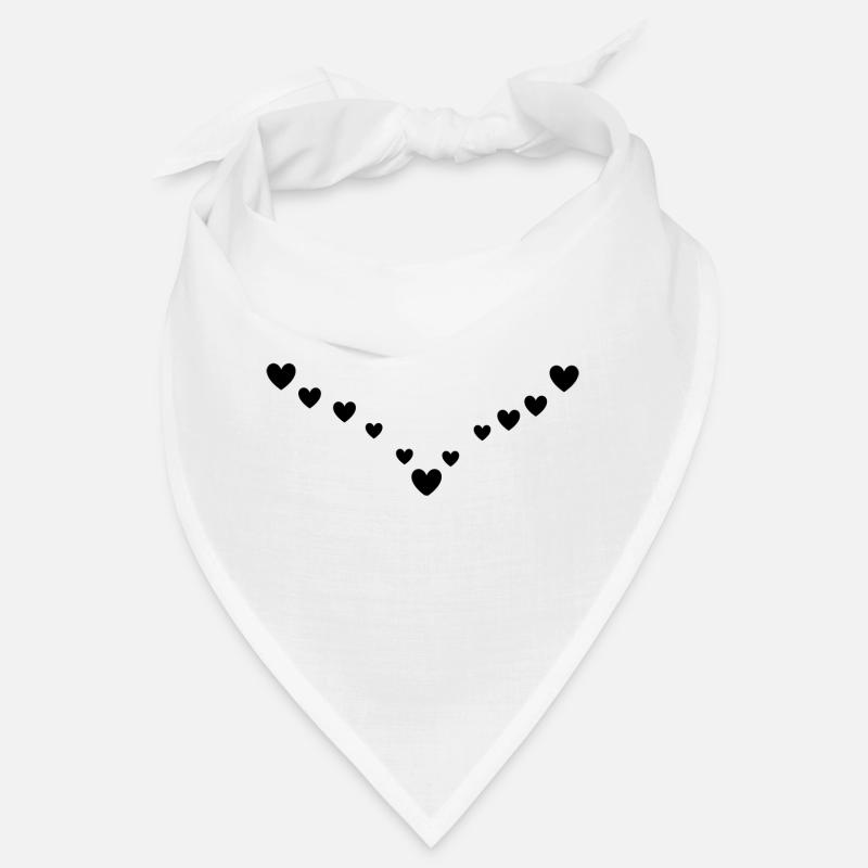 Herzen Muster Bandana