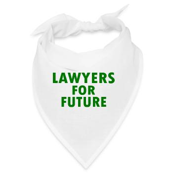 Lawyers for future - Bandana - Weiß - Vorne
