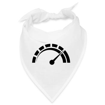 Tachometer des Sportwagen-Vektor-Designs - Bandana - Weiß - Vorne