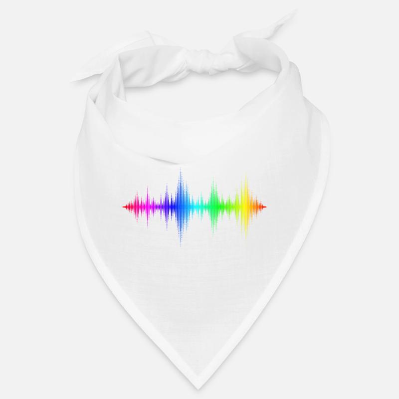 Rainbow Sound Waves Bandana