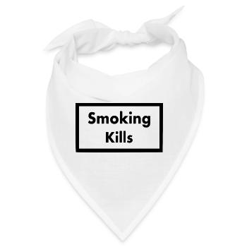 Smoking kills - Bandana - Weiß - Vorne