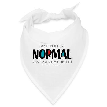 Ich habe einmal versucht, normal zu sein - Bandana - Weiß - Vorne
