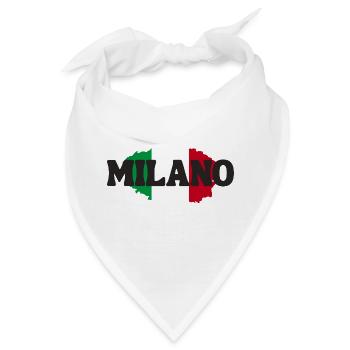 Milano Mailand Milan Italia - Bandana - Weiß - Vorne